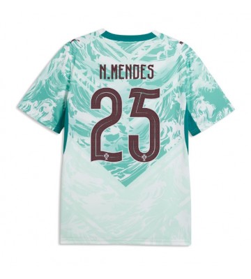 Portugal Nuno Mendes #25 Replika Bortatröja VM 2026 Kortärmad